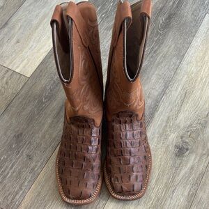 Brown Leather Western Boots